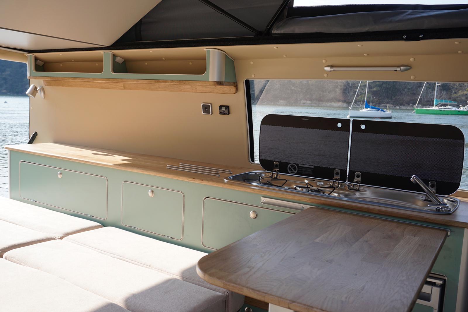 Détail d'un aménagement intérieur de VAN T4